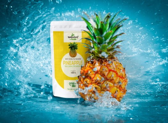 pineapple powder with fresh pineapple