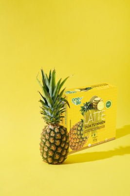 bột latte trái thơm kem sữa